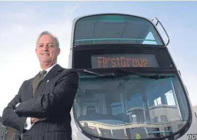  ??  ?? HOPEFUL: FirstGroup chief executive Tim O’Toole hailed Aberdeen’s city centre master plan