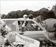  ?? ?? CARAVANA. Duró más de cuatro horas y reunió masas.