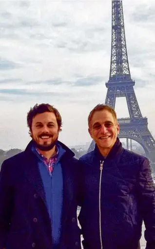  ?? ?? Tony Danza (right) and his manager/producing partner Dan Farah in Paris.