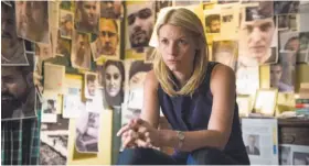  ?? Stephan Rabold / Showtime 2015 ?? The TV hit “Homeland,” starring Claire Danes, predicted a female president.