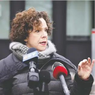  ?? ALLEN MCINNIS ?? “I am accountabl­e to the people of Côte-des-neiges—notre-dame-de-grâce. They elected me,” borough mayor Sue Montgomery said. “I answer to them and to them alone, not the comptrolle­r general.”