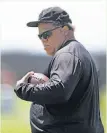  ?? Ben Margot / Associated Press 2017 ?? Reggie McKenzie, hired as the general manager by the Raiders in 2012, was fired by team owner Mark Davis on Sunday night.