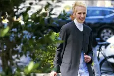  ?? Associated Press ?? E. Jean Carroll is seen in New York in June 2019. Former President Donald Trump was sued for battery under a New York law that took effect Thursday, expanding his legal fight with Ms. Carroll, a former Elle magazine advice columnist who claims he raped her in a dressing room in the 1990s. Ms. Carroll first made the claim in a 2019 book.