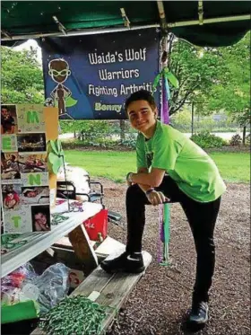  ??  ?? Benny Waida, 14, of Mentor, recently was chosen as the honoree for the Arthritis Foundation’s 2017 Walk to Cure Arthritis at the Cleveland Metroparks Zoo. SUBMITTED