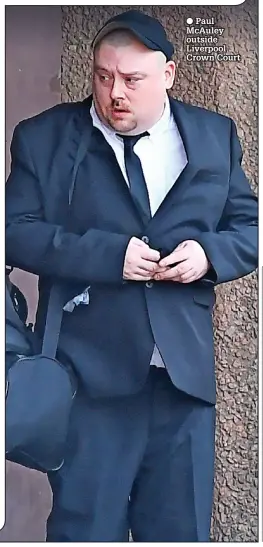  ?? ?? ● Paul McAuley outside Liverpool Crown Court