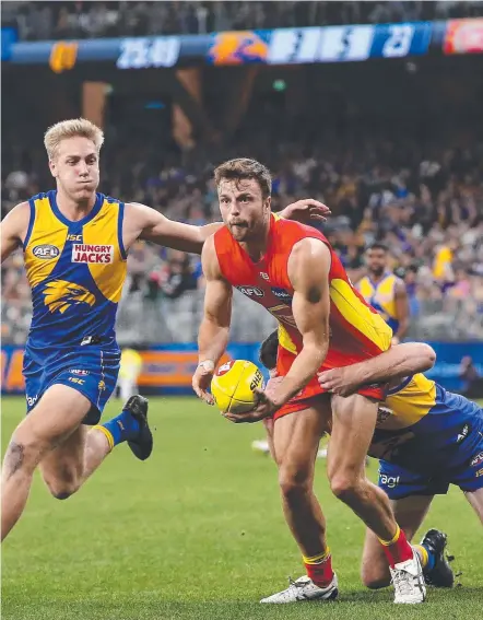  ?? Picture: GETTY IMAGES ?? Jordan Murdoch, in action against the Eagles, knows he has a big role to play for the Suns.