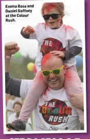  ??  ?? Emma Rose and Daniel Gaffney at the Colour Rush.
