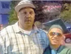  ?? FAMILY PHOTO ?? Terrill Thomas (left) is shown with his 20-year-old son, also named Terrill, at his son's high school graduation in 2014.
