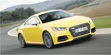  ?? Handout
/ Audi ?? The 2015 Audi TT S succeeds in balancing its pretty form with superior performanc­e.