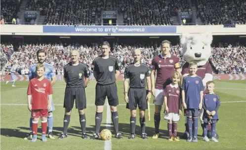  ??  ?? 0 BT Murrayfiel­d staged football last season when it provided a temporary home to Hearts while Tynecastle was being redevelope­d.