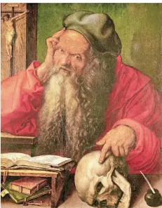  ?? FOTO: DE SELVA/BRIDGEMAN IMAGES ?? Albrecht Dürer malte „Der hl. Hieronymus im Studierzim­mer“1521. Die Zeit zählte zur produktivs­ten im Leben des Künstlers.