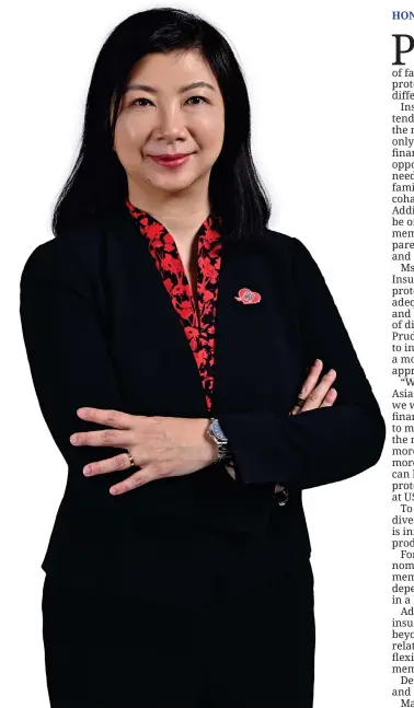  ?? ?? Ms Lilian Ng, Chief Executive, Insurance, Prudential