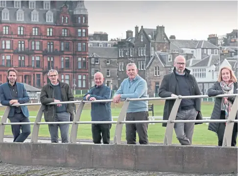  ?? ?? “HIGH-IMPACT”: Cyclist Mark Beaumont, left, is one of the advisory partners of the St Andrews investment firm.