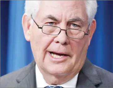  ?? MANDEL NGAN/AFP ?? US Secretary of State Rex Tillerson.