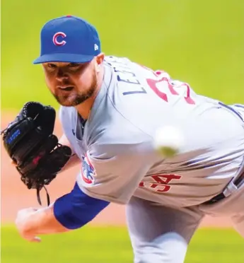  ?? MORRY GASH/AP ?? Lester will be a free agent at age 36 unless the Cubs pick up his $25 million option for 2021.