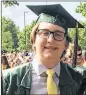  ??  ?? Maxwell Gruver of Roswell, Ga., an 18-year-old LSU freshman, was pronounced dead Sept. 14, 2017, at a Baton Rouge, La., hospital.