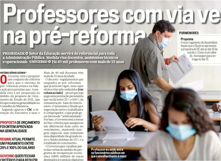  ??  ?? Professore­s
estão entre os funcionári­os públicos em que o envelhecim­ento é maior