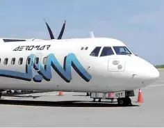  ??  ?? Cancelació­n. Para febrero Aeromar podría cancelar el único vuelo comercial disponible para los ciudadanos de la Región Centro.