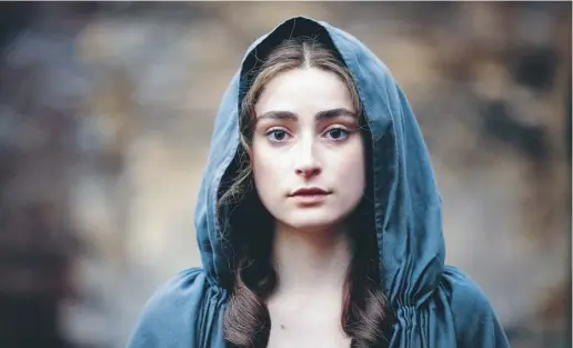  ??  ?? Ellise Chappell as Morwenna Chynoweth in
Poldark, main; with Harry Richardson in the show, inset below; in The Last Dragonslay­er,
2016, right