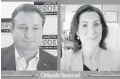  ??  ?? Jason Brodeur and Patricia Sigman, candidates for Florida Senate District