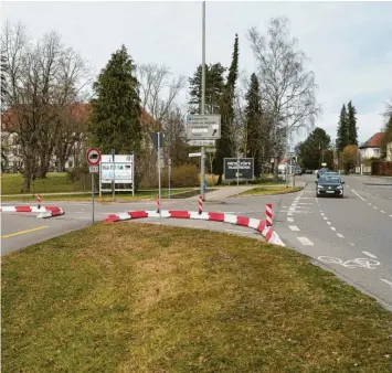  ?? Michael Lindner, Stadt Günzburg Foto: ?? Die Sicherheit an der Kreuzung Ichenhause­r Straße/Krankenhau­sstraße wird für die Verkehrste­ilnehmer erhöht.