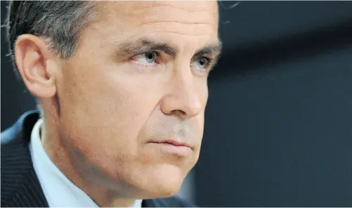  ?? SEAN KILPATRICK/ THE CANADIAN PRESS ?? After holding interest rates in check on Tuesday, Bank of Canada governor Mark Carney was a bit more upbeat about the economy.