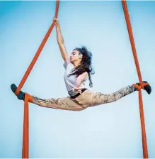  ?? AFP-Yonhap ?? A performer moves during “Candide” at the Montreal Cirque Festival in Montreal, Quebec, in this July 14 file photo. Montreal, the Canadian city that gave birth to the Cirque du Soleil, has tapped into the pool of entertainm­ent and video game production talent on its doorstep to create the circus of the future.