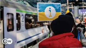  ?? ?? A la gare centrale de Berlin, de nombreux réfugiés ukrainiens sont déjà arrivés ces derniers jours