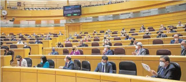  ?? DE ANTONIO ?? El pleno del Senado, en una sesión de control al Gobierno