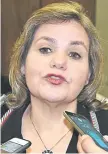  ?? ?? Lilian Samaniego (ANR, senadora oficialist­a).