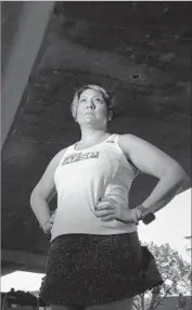  ?? Rick Loomis Los Angeles Times ?? A SURVIVOR of two suicide attempts, Amy Robinson, 40, will run in her second L.A. Marathon Sunday.