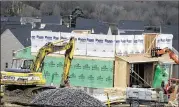  ?? KEITH SRAKOCIC / AP ?? Housing starts rose 3 percent last month to a seasonally adjusted annual rate of 1.3 million, the Commerce Department said. Almost all of those gains came from constructi­on of single-family houses.