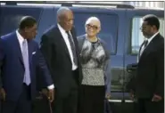  ?? ASSOCIATED PRESS ?? Bill Cosby arrives for his sexual assault trial with his wife Camille Cosby at the Montgomery County Courthouse in Norristown on Monday.