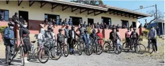  ?? Picture: SUPPLIED ?? Sweetbike community project provides disadvanta­ged pupils with refurbishe­d bikes to travel long distances to school.