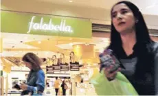  ??  ?? Las ganancias de Falabella bajaron 10% a septiembre.