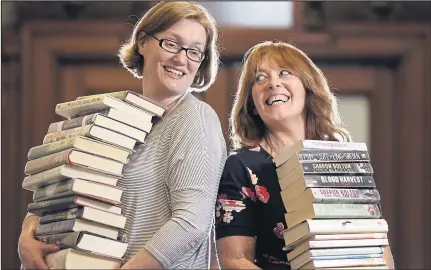  ??  ?? Top librarians Dawn Vallance, left, and Margaret Houston at the Mitchell Library in Glasgow Picture: Jamie Simpson