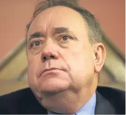  ?? Picture: PA. ?? Alex Salmond has embarrasse­d his successor Nicola Sturgeon many times, Jenny argues. And he’s done it again on Brexit.