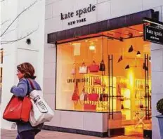  ?? Bloomberg ?? A Kate Spade store in Corte Madera, California. The luxury handbag-maker has drawn interest from six potential bidders.