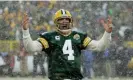  ?? Photograph: Morry Gash/AP ?? Brett Favre was a hero in Wisconsin during his Green Bay career.