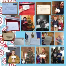  ?? Photo contribute­d ?? A collage of Christmas letters written and mailed by Tarry Squadron members to Canadian Armed Forces members serving overseas.