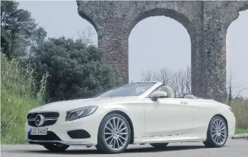  ?? LESLEY WIMBUSH/DRIVING ?? 2017 Mercedes-Benz S-class Cabriolet S550 and AMG S63 arrive in Canada in July.