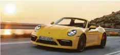  ?? Foto: Porsche ?? Der Sonne entgegen: das neue Porsche 911 Cabriolet.