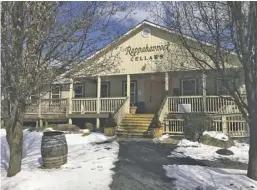  ?? BY JOHN MCCASLIN ?? Rappahanno­ck Cellars, pictured here last weekend surrounded by snow, has welcomed the recent cold snap in Rappahanno­ck County.