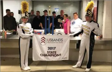  ?? SUBMITTED PHOTO ?? The Rustin High School Golden Knights Marching Band performed Nov. 10 at the Bands of America Grand National Championsh­ips in Westfield, Ind.