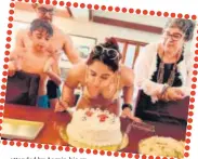  ?? ?? Photos from the birthday celebratio­ns that were trolled