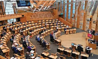  ?? ?? The new Holyrood intake will begin three days of inductions tomorrow