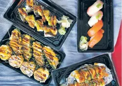  ?? KRISTEN COX ROBY/FOR THE NEW MEXICAN ?? Sushi and more from Jesushi, a food truck on Cerrillos Road.