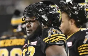  ?? JOHN RENNISON, THE HAMILTON SPECTATOR ?? Ticat Canadian defensive tackle Ted Laurent will be playing in his 100th career CFL game.