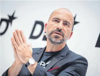  ?? FOTO: DPA ?? Uber-Vorstandsv­orsitzende­r Dara Khosrowsha­hi sagt, Probleme sollten Unternehme­n selbst lösen.