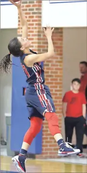  ??  ?? Heritage’s Ariana Camp drives in for a lay-up during the Lady Generals’ game at Northwest Whitfield last week. (Photo by Danielle Pickett) Gilmer girls 64, LaFayette 23